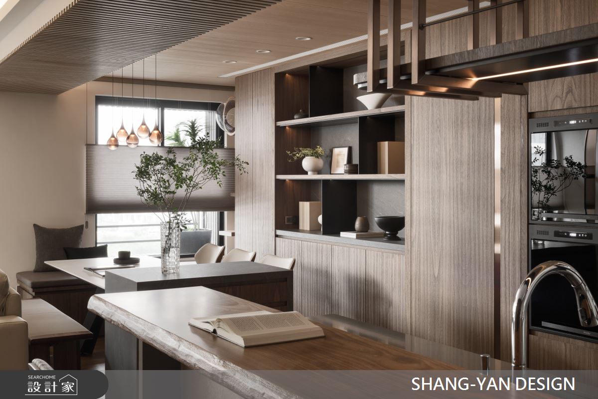 55坪毛胚屋＿現代風餐廳吧檯書房中島案例圖片＿上硯空間建築＿上硯_極致之12