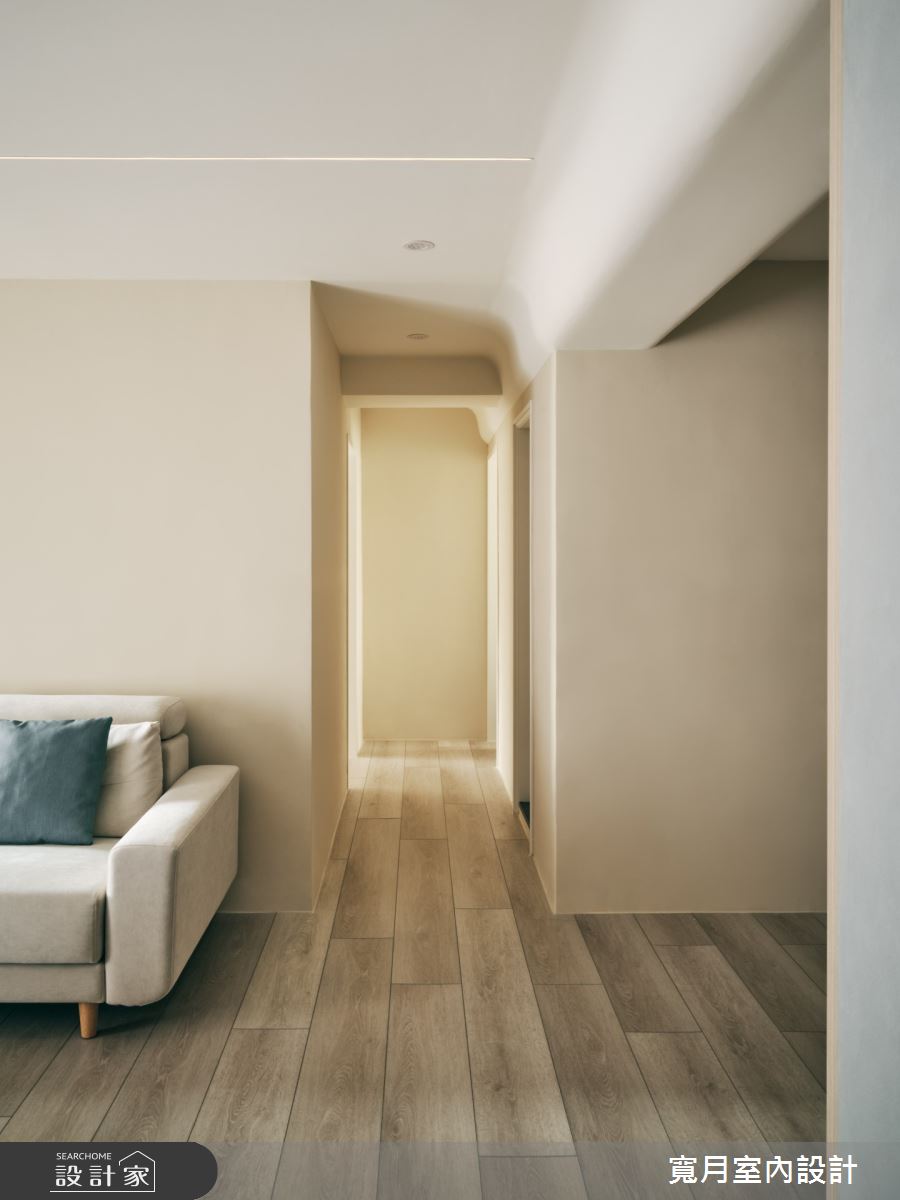 28坪老屋(31~40年)＿現代北歐風客廳走廊案例圖片＿寬月室內裝修設計股份有限公司＿寬月_2｜恬靜·沐光·純粹之6