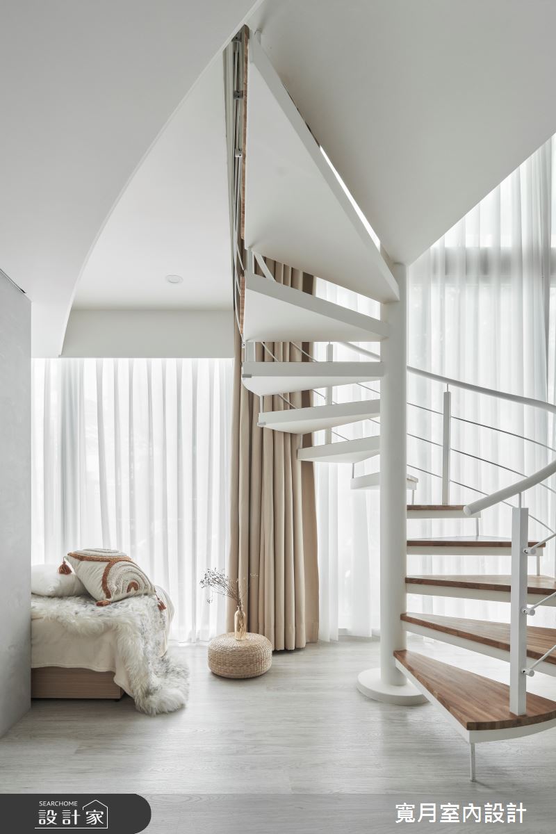 21坪新成屋(5年以下)＿輕奢北歐風樓梯案例圖片＿寬月室內裝修設計股份有限公司＿寬月_3｜沐白·光蕴·漫拾之7