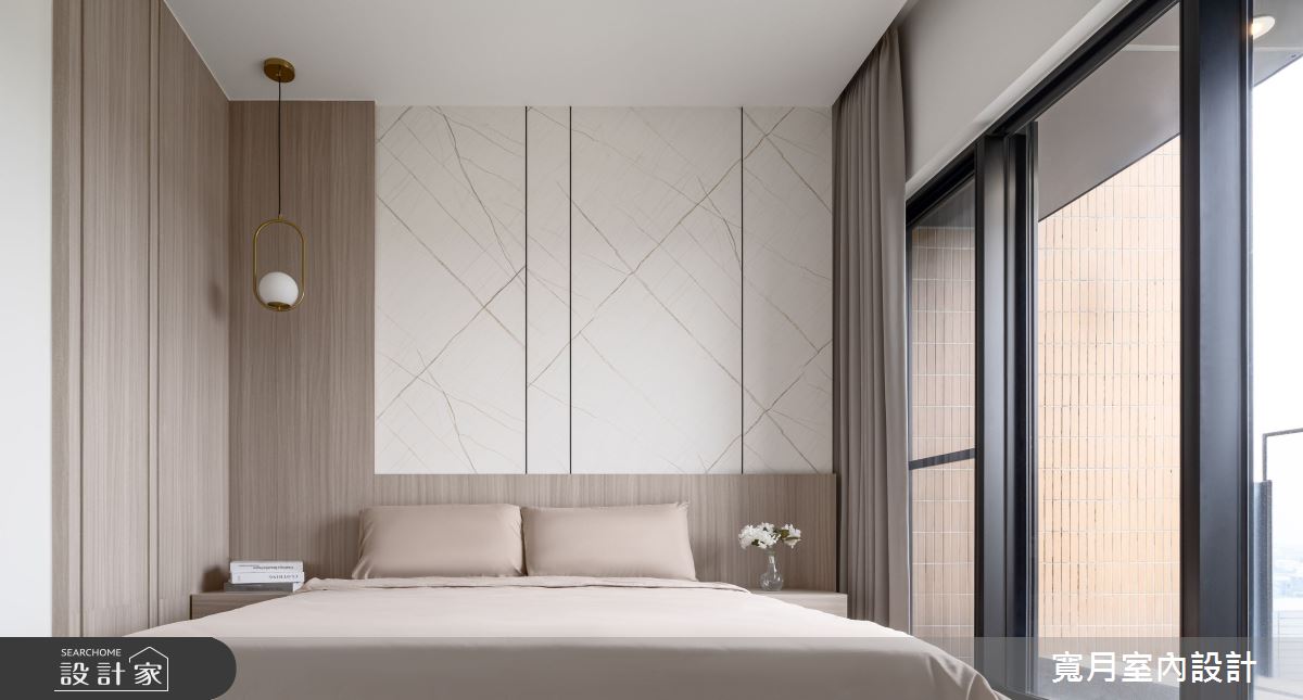 32坪新成屋(5年以下)＿現代北歐風臥室案例圖片＿寬月室內裝修設計股份有限公司＿寬月_5｜悠然·逐光·安居之6