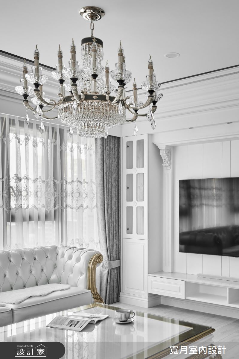 33坪新成屋(5年以下)＿混搭風客廳案例圖片＿寬月室內裝修設計股份有限公司＿寬月_6｜典雅·柔暄·輝映之4