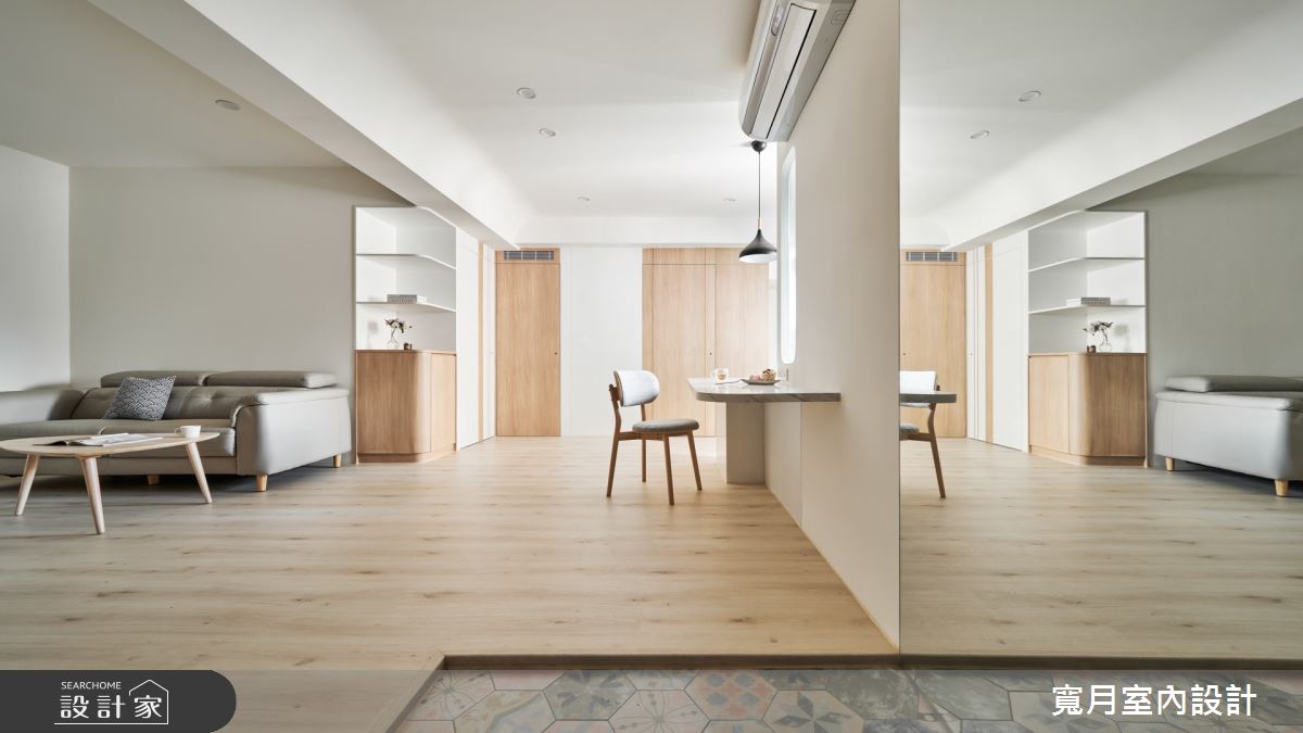 20坪老屋(16~30年)＿北歐風客廳餐廳案例圖片＿寬月室內裝修設計股份有限公司＿寬月_9｜恬適·沐日·瞳曚之1