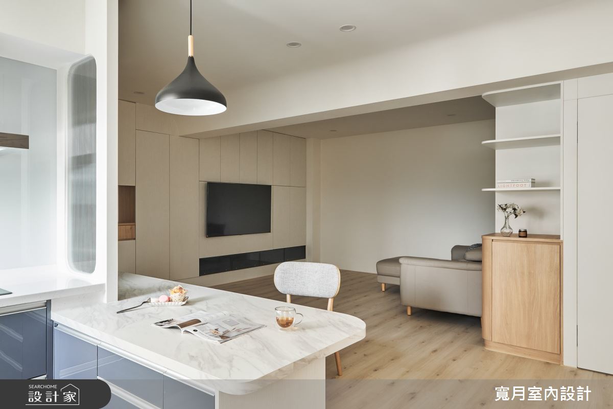 20坪老屋(16~30年)＿北歐風客廳餐廳案例圖片＿寬月室內裝修設計股份有限公司＿寬月_9｜恬適·沐日·瞳曚之4
