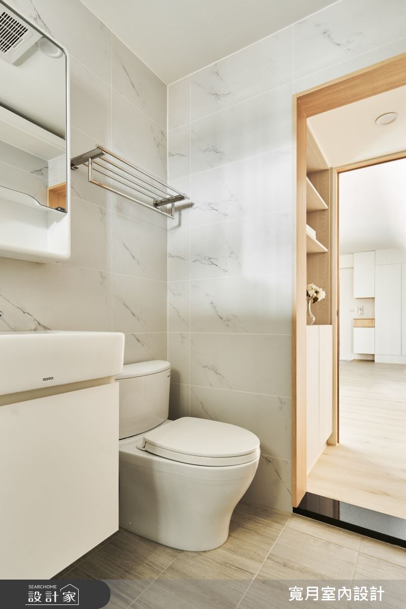 20坪老屋(16~30年)＿北歐風浴室案例圖片＿寬月室內裝修設計股份有限公司＿寬月_9｜恬適·沐日·瞳曚之11