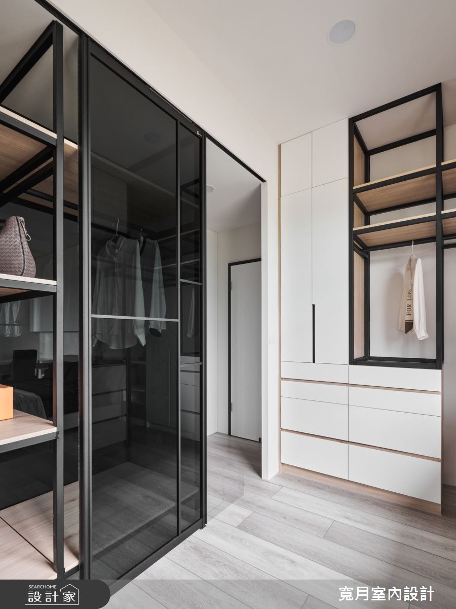 100坪新成屋(5年以下)＿北歐風更衣間案例圖片＿寬月室內裝修設計股份有限公司＿寬月_10｜淡雅·旖麗·明淨之15