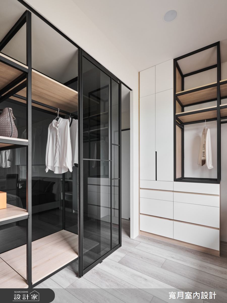 100坪新成屋(5年以下)＿北歐風更衣間案例圖片＿寬月室內裝修設計股份有限公司＿寬月_10｜淡雅·旖麗·明淨之14