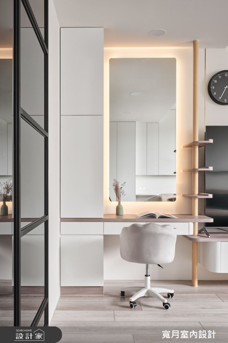 100坪新成屋(5年以下)＿北歐風更衣間案例圖片＿寬月室內裝修設計股份有限公司＿寬月_10｜淡雅·旖麗·明淨之11