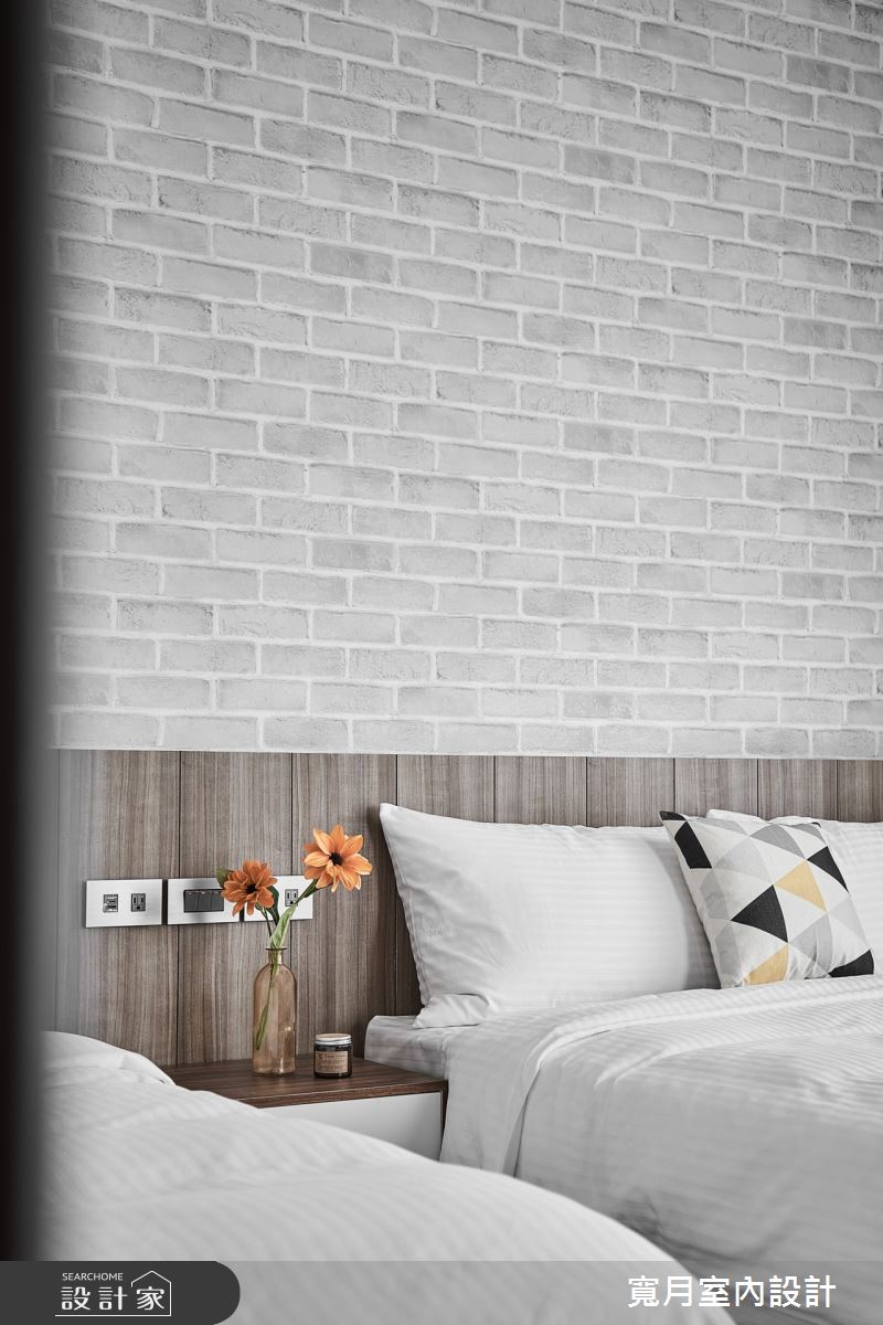 50坪新成屋(5年以下)＿混搭風臥室案例圖片＿寬月室內裝修設計股份有限公司＿寬月_13｜清逸·海寧·愜意之12