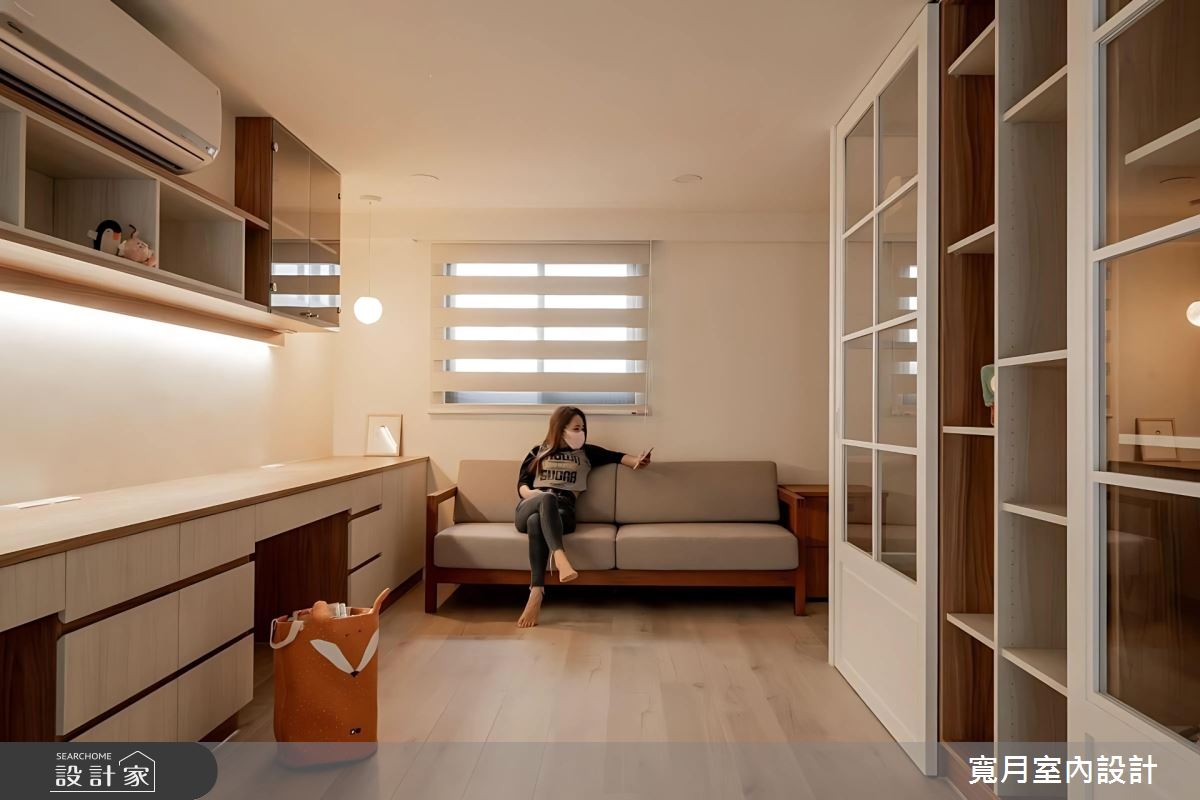 42坪新成屋(5年以下)＿美式風書房臥榻案例圖片＿寬月室內裝修設計股份有限公司＿寬月_21｜鄉居之18