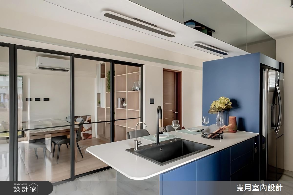 52坪預售屋＿現代風廚房中島案例圖片＿寬月室內裝修設計股份有限公司＿寬月_22｜沐光之11