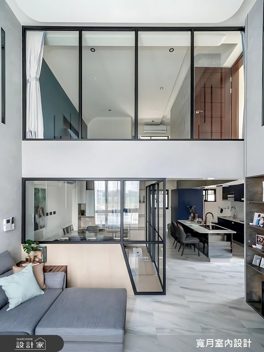52坪預售屋＿現代風客廳廚房中島案例圖片＿寬月室內裝修設計股份有限公司＿寬月_22｜沐光之6