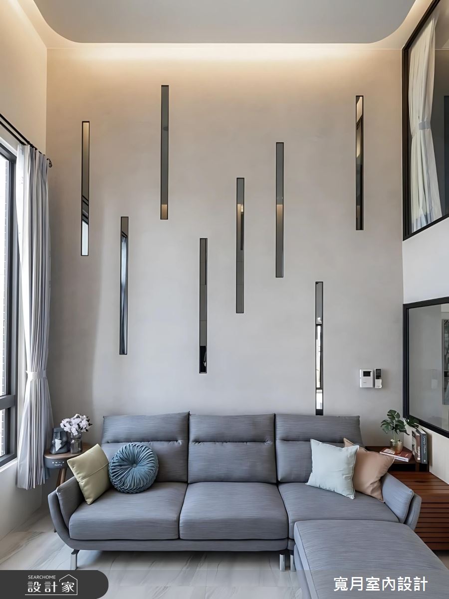 52坪預售屋＿現代風客廳案例圖片＿寬月室內裝修設計股份有限公司＿寬月_22｜沐光之4