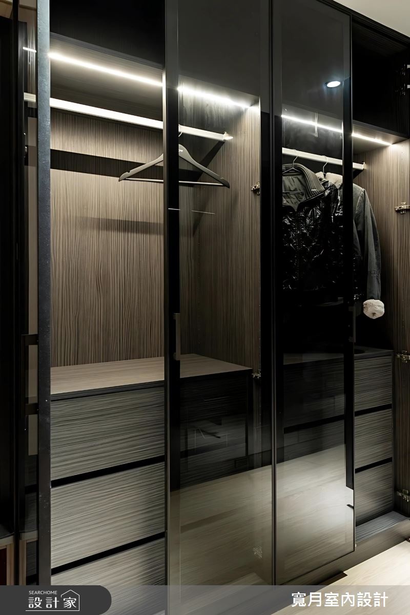 52坪預售屋＿現代風更衣間案例圖片＿寬月室內裝修設計股份有限公司＿寬月_22｜沐光之21