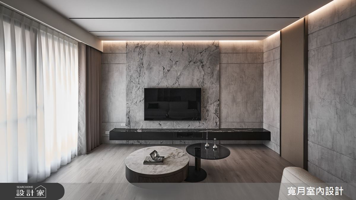 35坪中古屋(5~15年)＿現代奢華風客廳案例圖片＿寬月室內裝修設計股份有限公司＿寬月_26｜沈穩・雅逸・醇厚之3