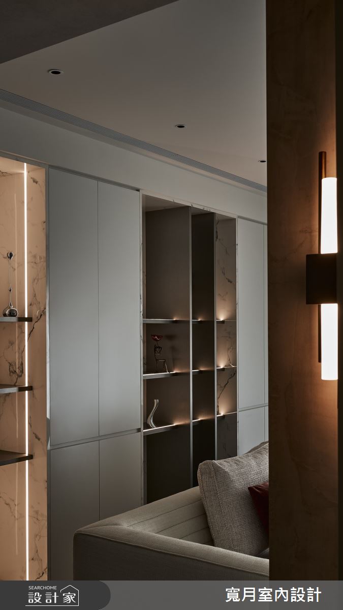 35坪中古屋(5~15年)＿現代奢華風客廳案例圖片＿寬月室內裝修設計股份有限公司＿寬月_26｜沈穩・雅逸・醇厚之5