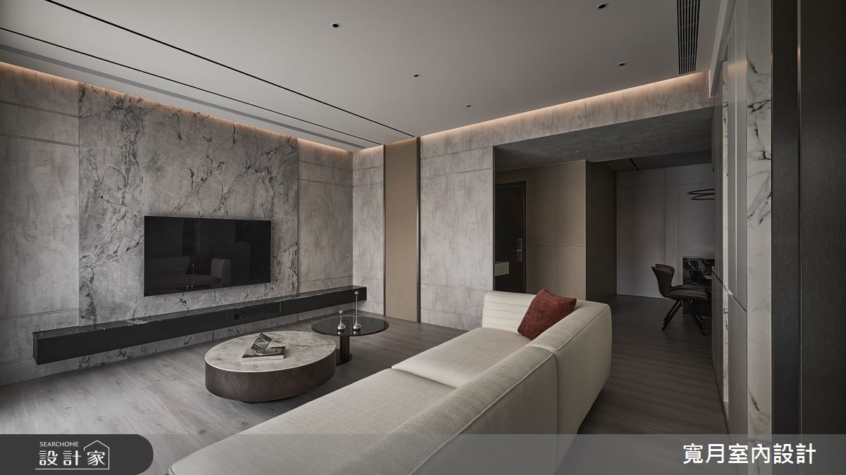35坪中古屋(5~15年)＿現代奢華風客廳案例圖片＿寬月室內裝修設計股份有限公司＿寬月_26｜沈穩・雅逸・醇厚之13