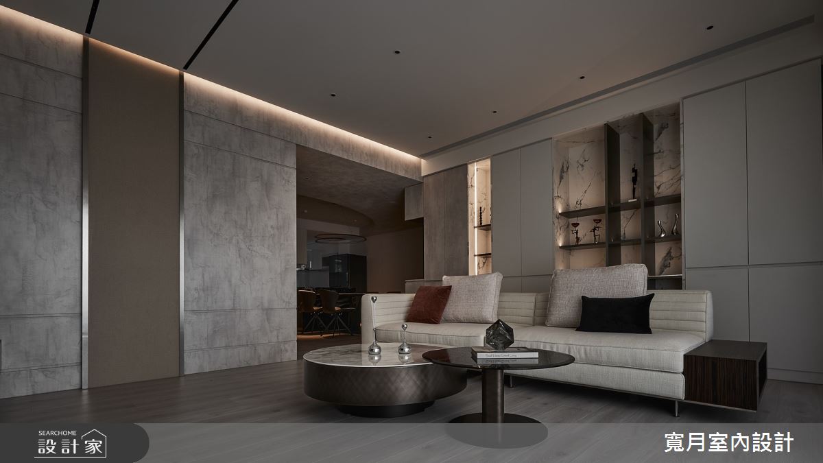 35坪中古屋(5~15年)＿現代奢華風客廳案例圖片＿寬月室內裝修設計股份有限公司＿寬月_26｜沈穩・雅逸・醇厚之14