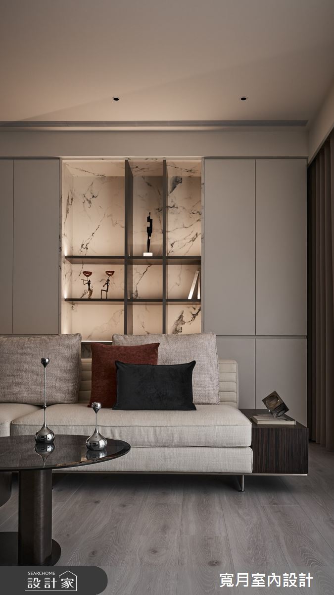 35坪中古屋(5~15年)＿現代奢華風客廳案例圖片＿寬月室內裝修設計股份有限公司＿寬月_26｜沈穩・雅逸・醇厚之18