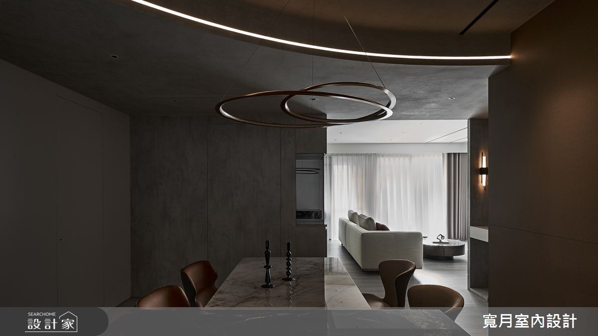 35坪中古屋(5~15年)＿現代奢華風客廳餐廳案例圖片＿寬月室內裝修設計股份有限公司＿寬月_26｜沈穩・雅逸・醇厚之19