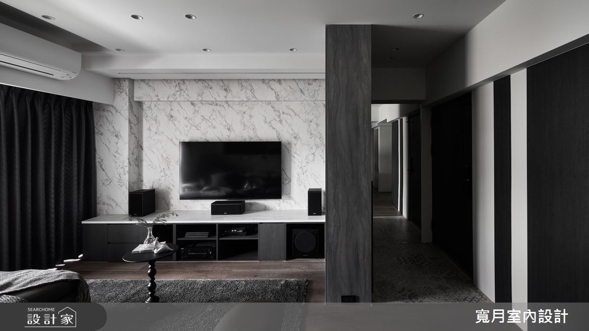 33坪老屋(16~30年)＿現代風玄關客廳案例圖片＿寬月室內裝修設計股份有限公司＿寬月_27｜典雅・極致・匠心之2