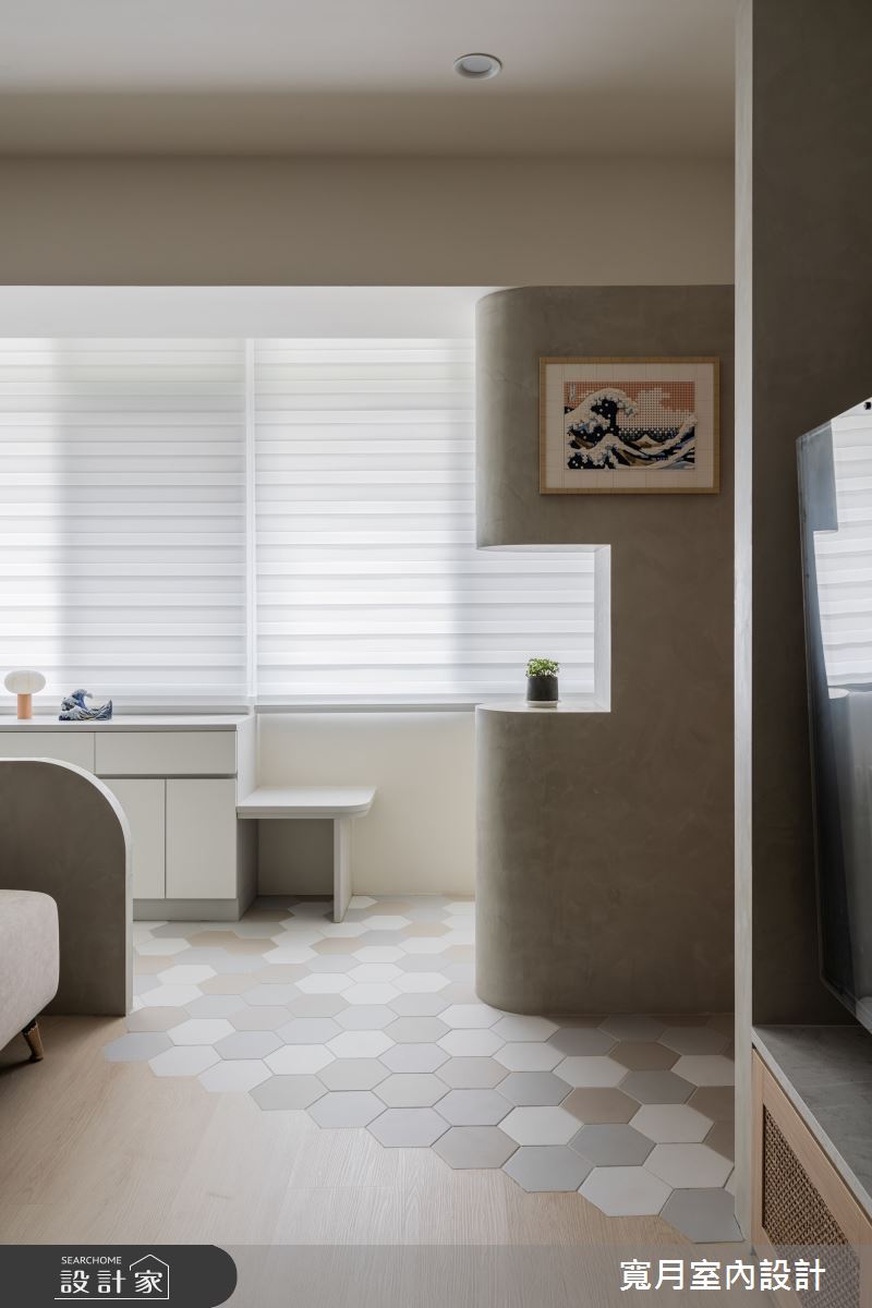 21坪老屋(50年以上)＿人文禪風玄關案例圖片＿寬月室內裝修設計股份有限公司＿寬月_29｜弧語・木調・靜心之3