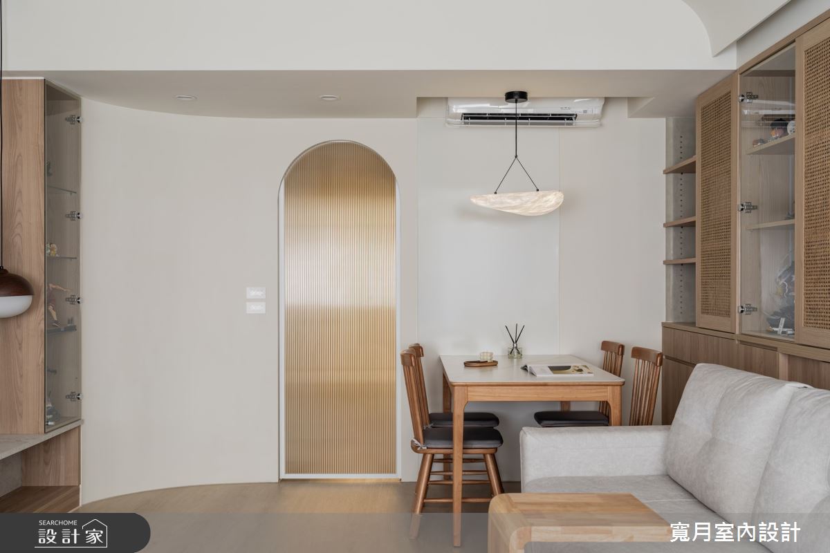 21坪老屋(50年以上)＿人文禪風客廳餐廳案例圖片＿寬月室內裝修設計股份有限公司＿寬月_29｜弧語・木調・靜心之10