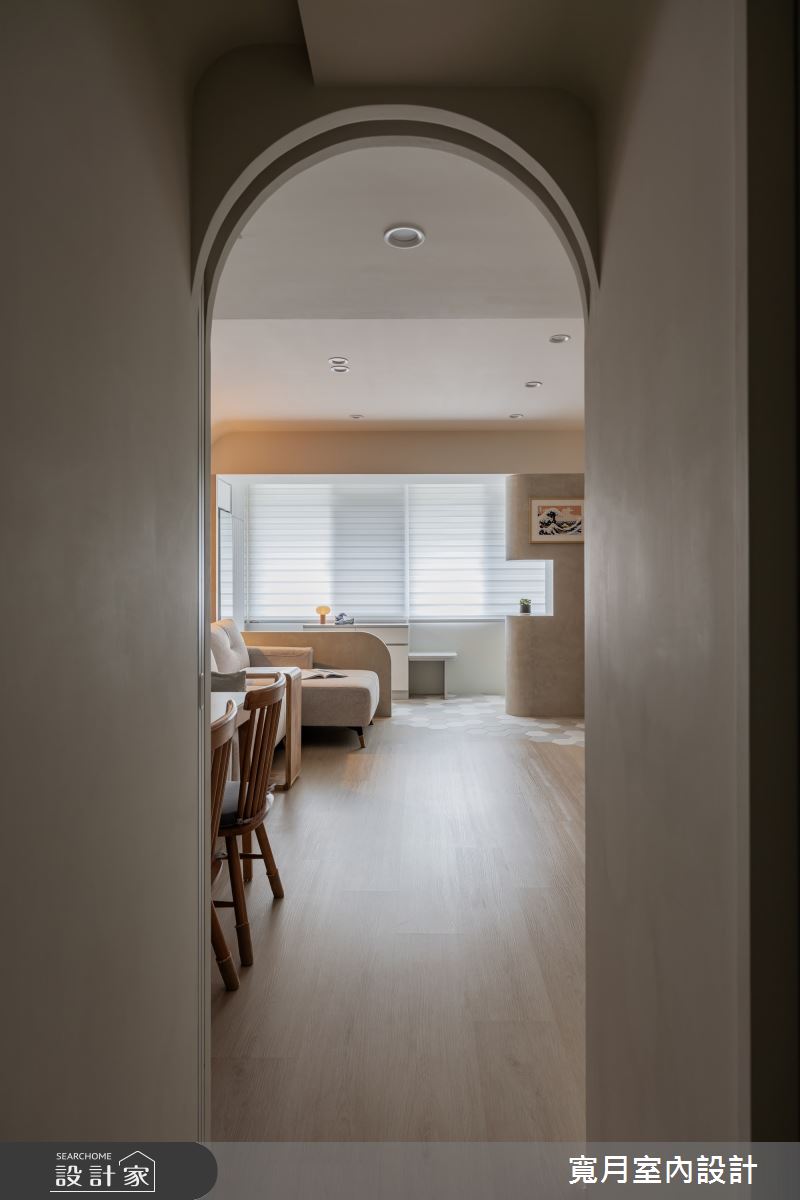21坪老屋(50年以上)＿人文禪風客廳餐廳走廊案例圖片＿寬月室內裝修設計股份有限公司＿寬月_29｜弧語・木調・靜心之13