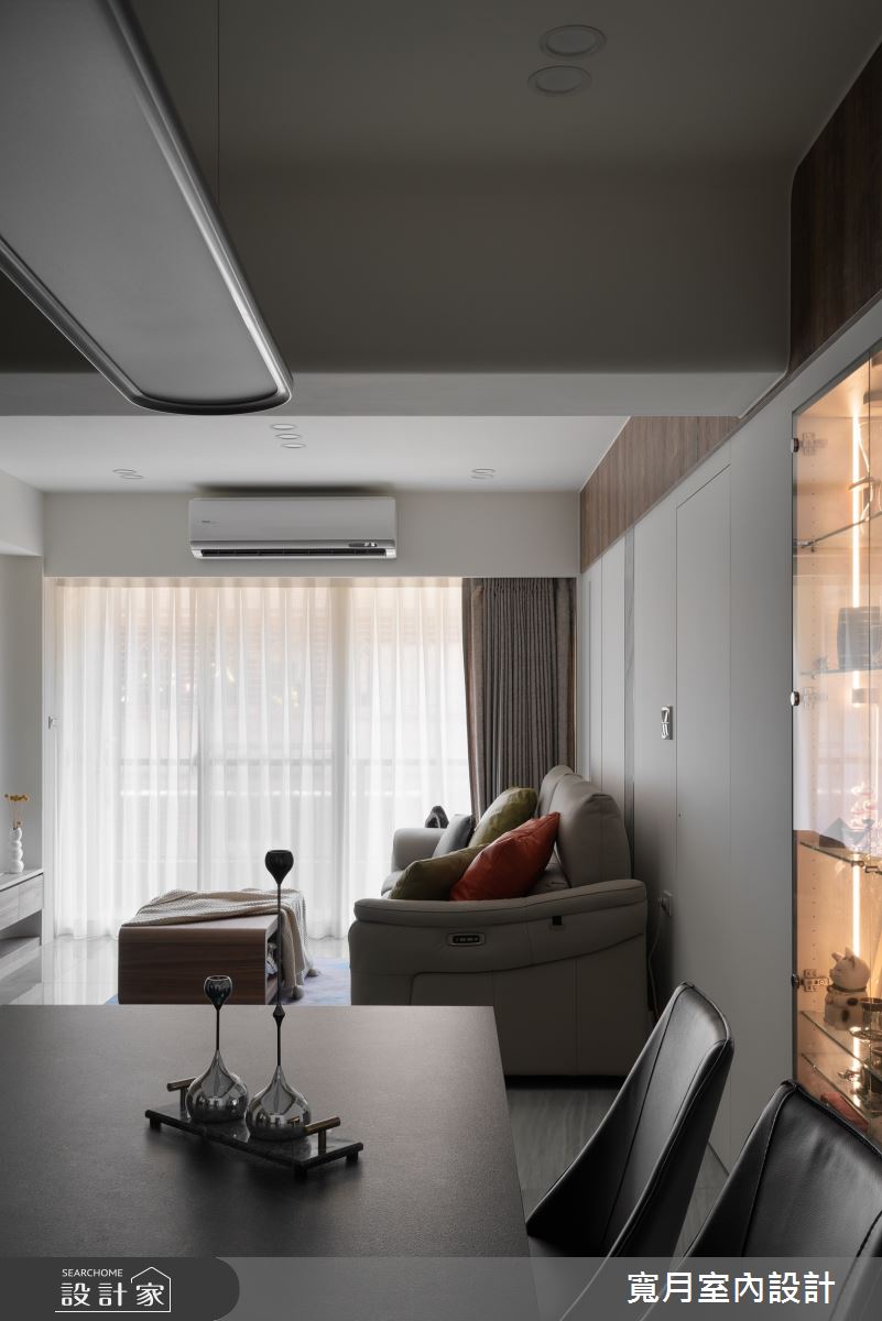 30坪老屋(16~30年)＿現代風客廳餐廳案例圖片＿寬月室內裝修設計股份有限公司＿寬月_30｜靜映・素序・恰居之2