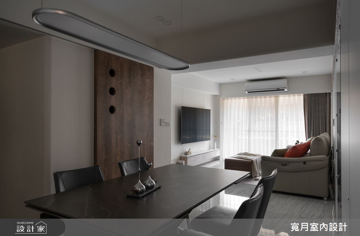 30坪老屋(16~30年)＿現代風客廳餐廳案例圖片＿寬月室內裝修設計股份有限公司＿寬月_30｜靜映・素序・恰居之3