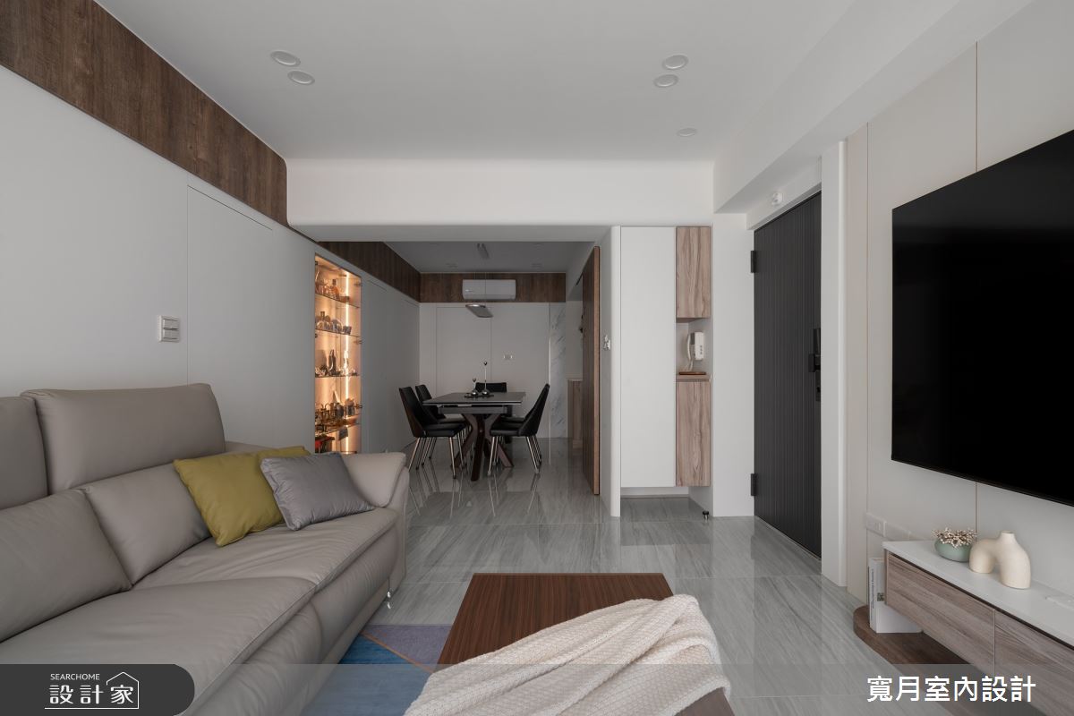 30坪老屋(16~30年)＿現代風客廳餐廳案例圖片＿寬月室內裝修設計股份有限公司＿寬月_30｜靜映・素序・恰居之5
