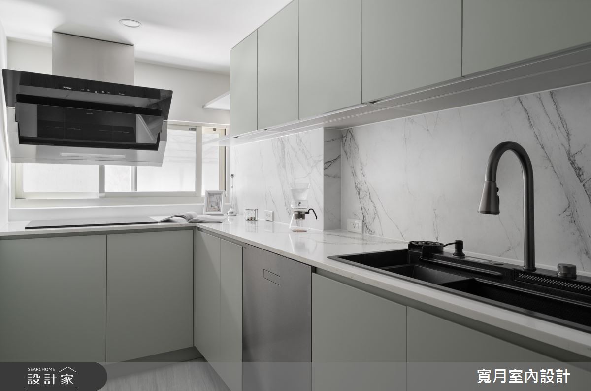 30坪老屋(16~30年)＿現代風廚房案例圖片＿寬月室內裝修設計股份有限公司＿寬月_30｜靜映・素序・恰居之10