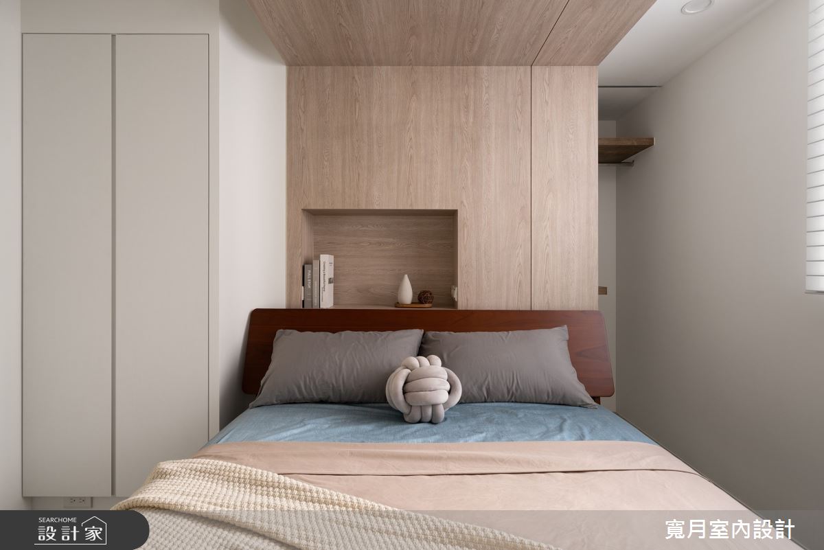 30坪老屋(16~30年)＿現代風臥室案例圖片＿寬月室內裝修設計股份有限公司＿寬月_30｜靜映・素序・恰居之14