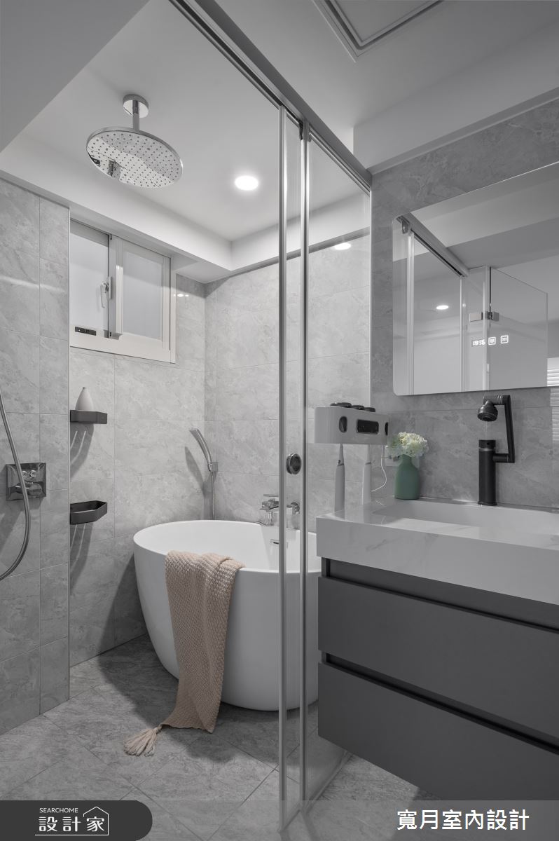 30坪老屋(16~30年)＿現代風浴室案例圖片＿寬月室內裝修設計股份有限公司＿寬月_30｜靜映・素序・恰居之17