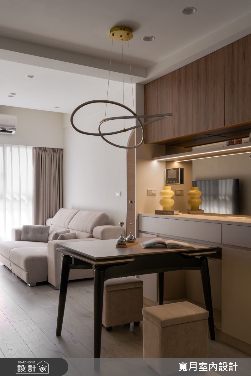 16坪新成屋(5年以下)＿現代風客廳餐廳案例圖片＿寬月室內裝修設計股份有限公司＿寬月_31｜柔域・微澄・靜感之2