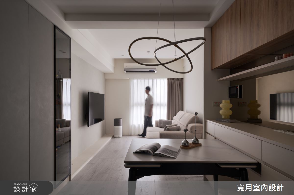 16坪新成屋(5年以下)＿現代風客廳餐廳案例圖片＿寬月室內裝修設計股份有限公司＿寬月_31｜柔域・微澄・靜感之5