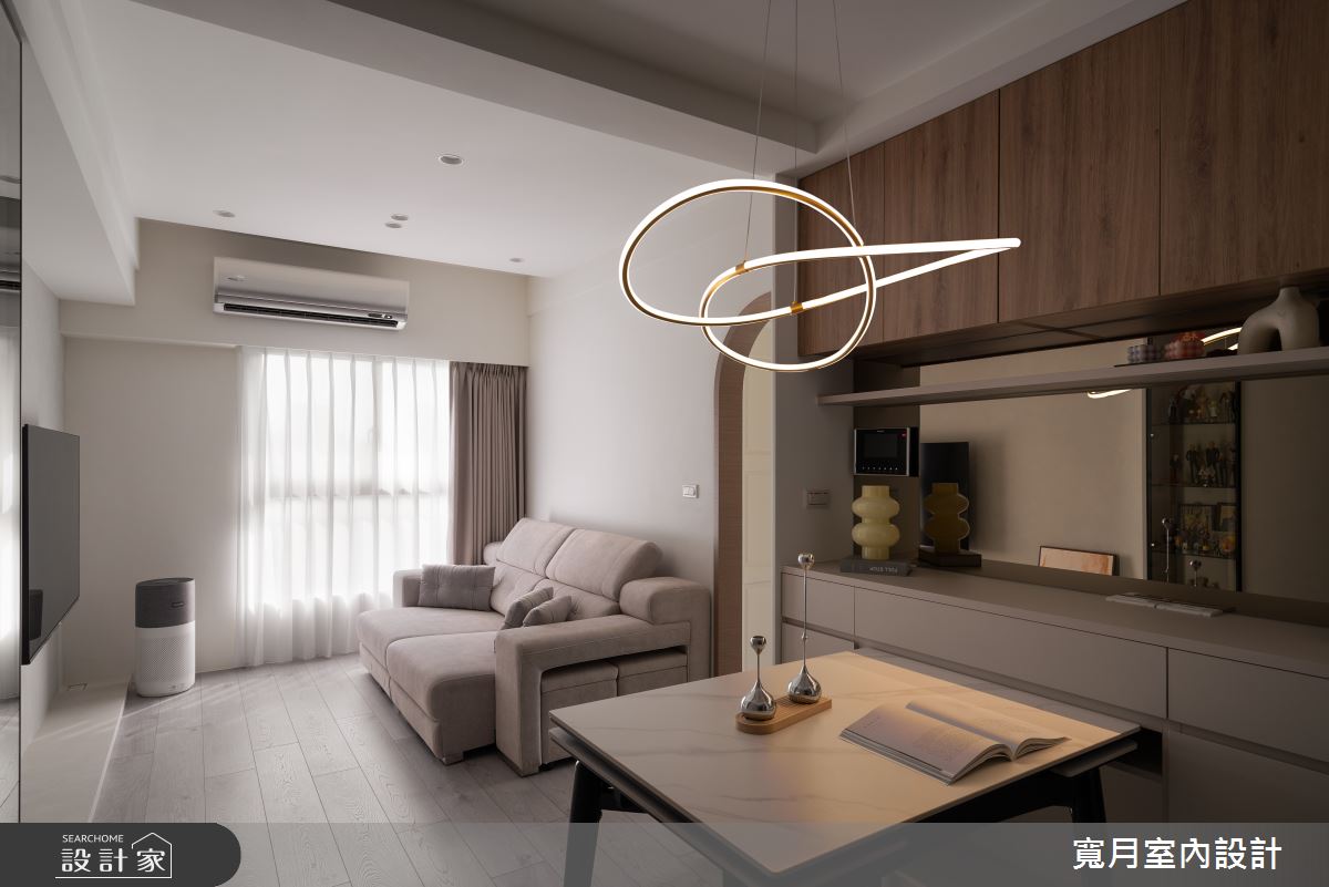 16坪新成屋(5年以下)＿現代風客廳餐廳案例圖片＿寬月室內裝修設計股份有限公司＿寬月_31｜柔域・微澄・靜感之3