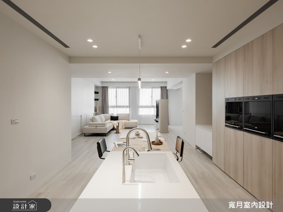 50坪新成屋(5年以下)＿北歐風客廳餐廳中島案例圖片＿寬月室內裝修設計股份有限公司＿寬月_32｜晴澄・簡域・微光之8