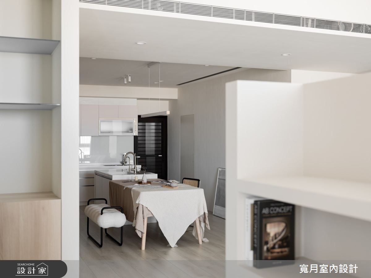 50坪新成屋(5年以下)＿北歐風餐廳廚房中島案例圖片＿寬月室內裝修設計股份有限公司＿寬月_32｜晴澄・簡域・微光之10