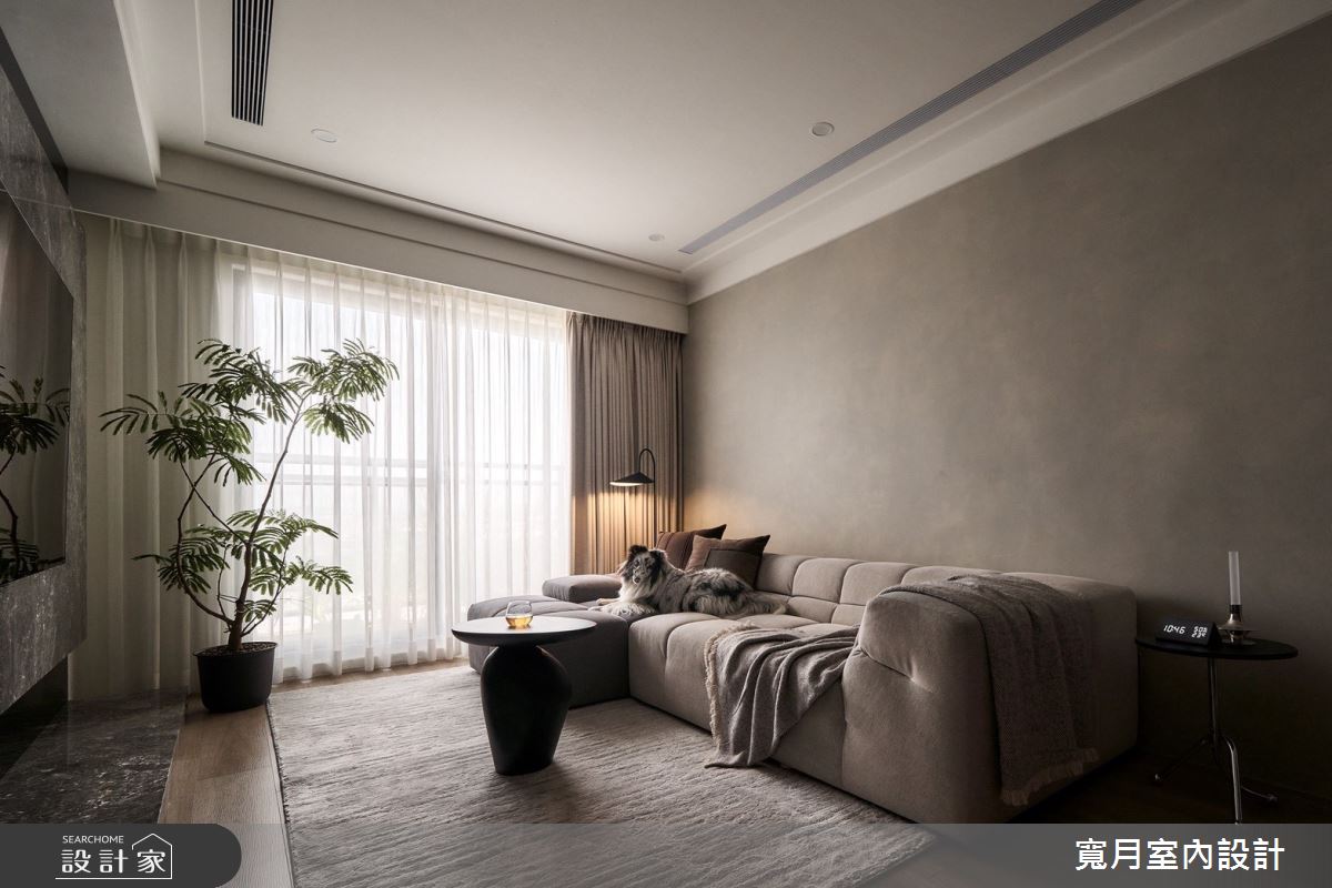28坪新成屋(5年以下)＿混搭風客廳案例圖片＿寬月室內裝修設計股份有限公司＿寬月_33｜晨灰・映景・自在之3
