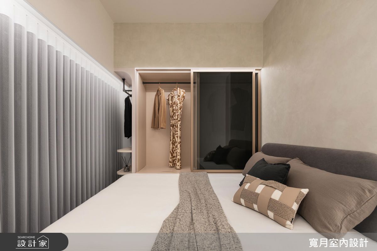 13坪新成屋(5年以下)＿奶茶風臥室案例圖片＿寬月室內裝修設計股份有限公司＿寬月_34｜沐光・映白・寧謐之15