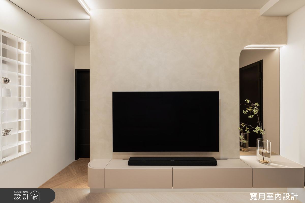 13坪新成屋(5年以下)＿奶茶風客廳案例圖片＿寬月室內裝修設計股份有限公司＿寬月_34｜沐光・映白・寧謐之10