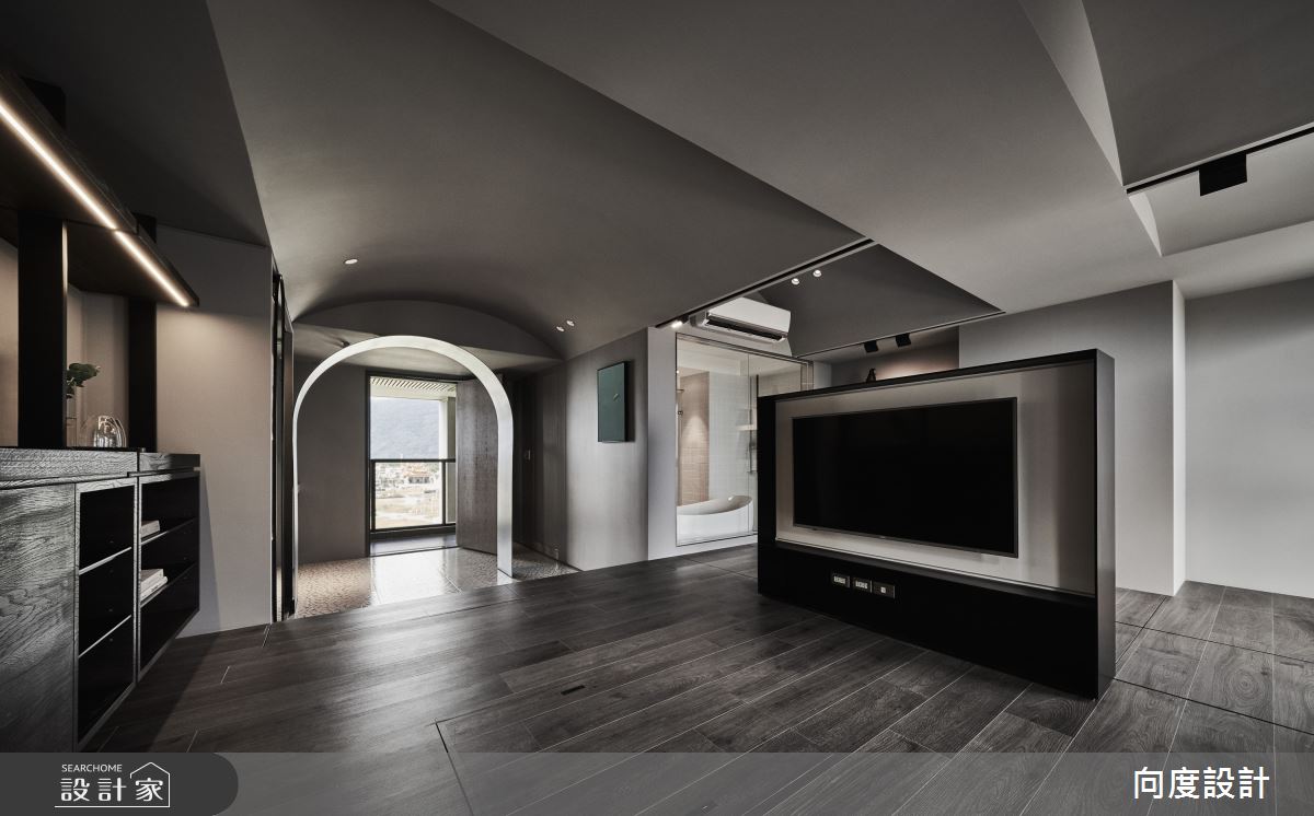 14坪新成屋(5年以下)＿現代風玄關客廳案例圖片＿向度設計＿向度_頭層之間之2