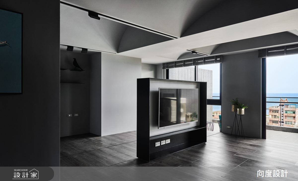 14坪新成屋(5年以下)＿現代風客廳案例圖片＿向度設計＿向度_頭層之間之14
