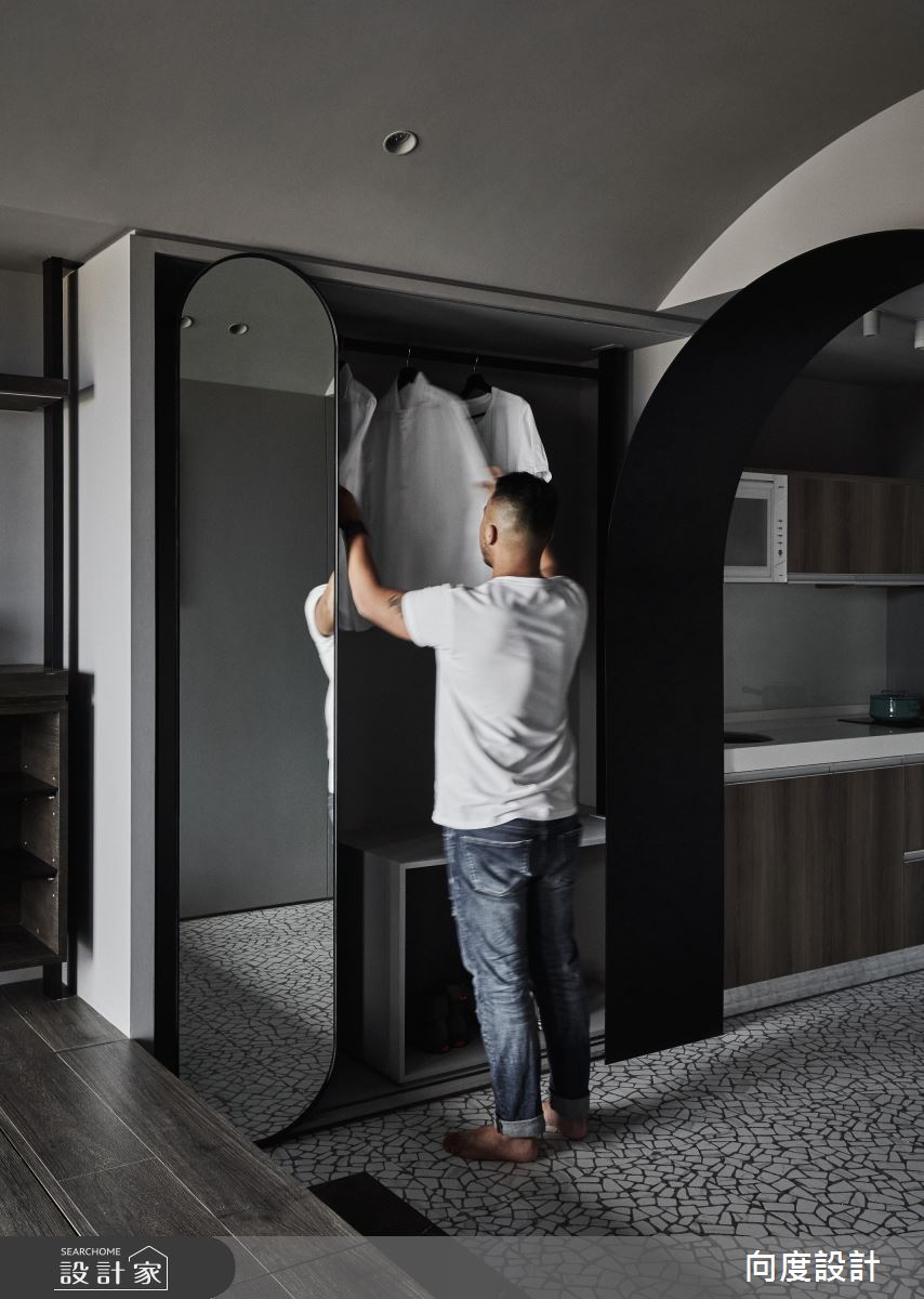 14坪新成屋(5年以下)＿現代風玄關案例圖片＿向度設計＿向度_頭層之間之9