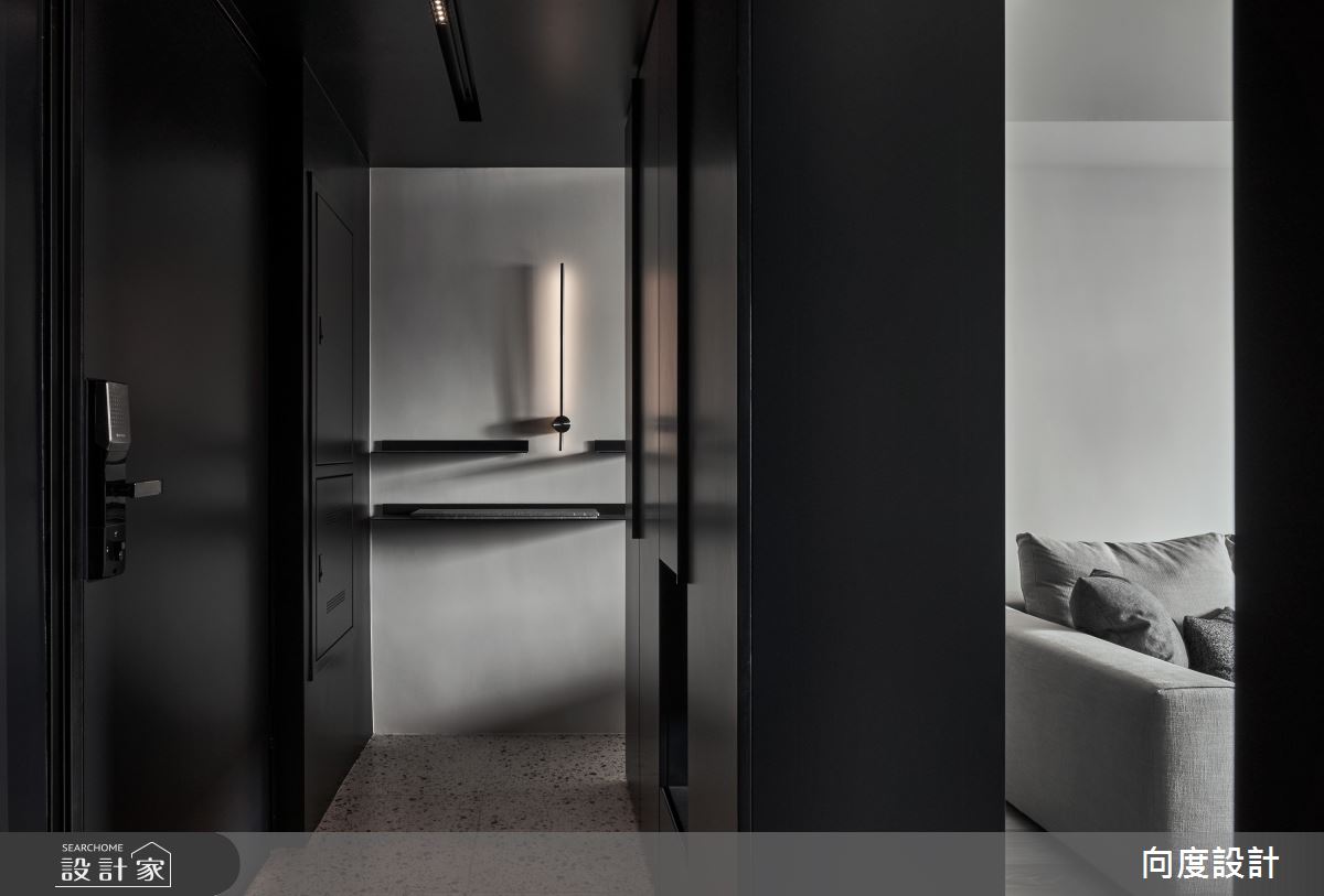 24坪新成屋(5年以下)＿現代風玄關案例圖片＿向度設計＿向度_洄流之3