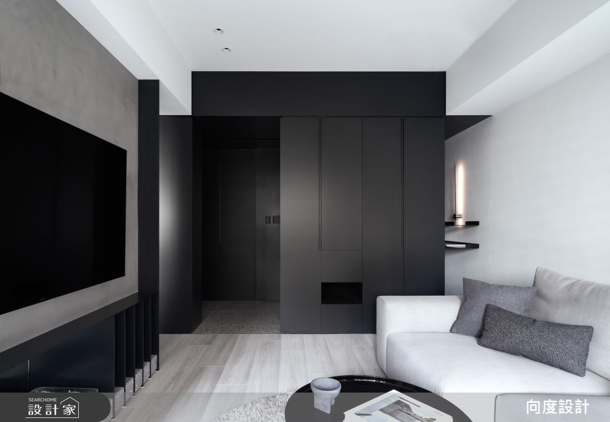 24坪新成屋(5年以下)＿現代風客廳案例圖片＿向度設計＿向度_洄流之6