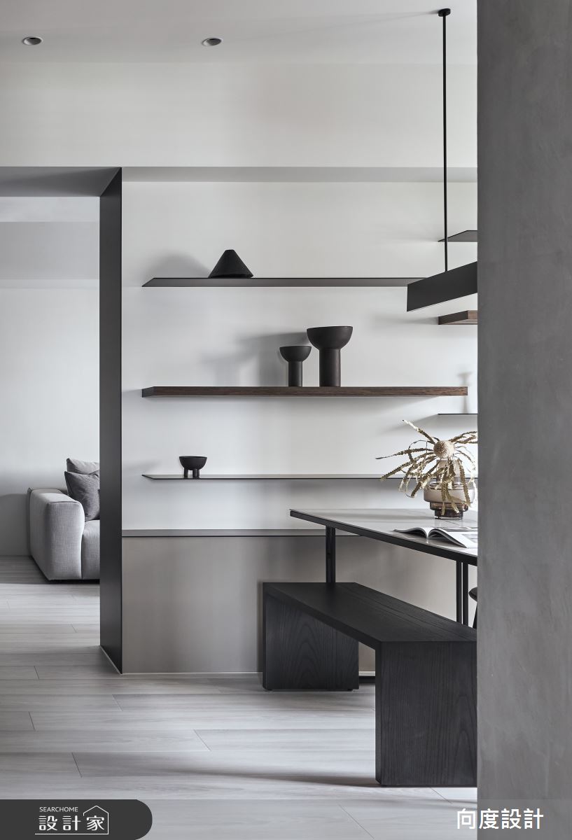 24坪新成屋(5年以下)＿現代風餐廳走廊案例圖片＿向度設計＿向度_洄流之14