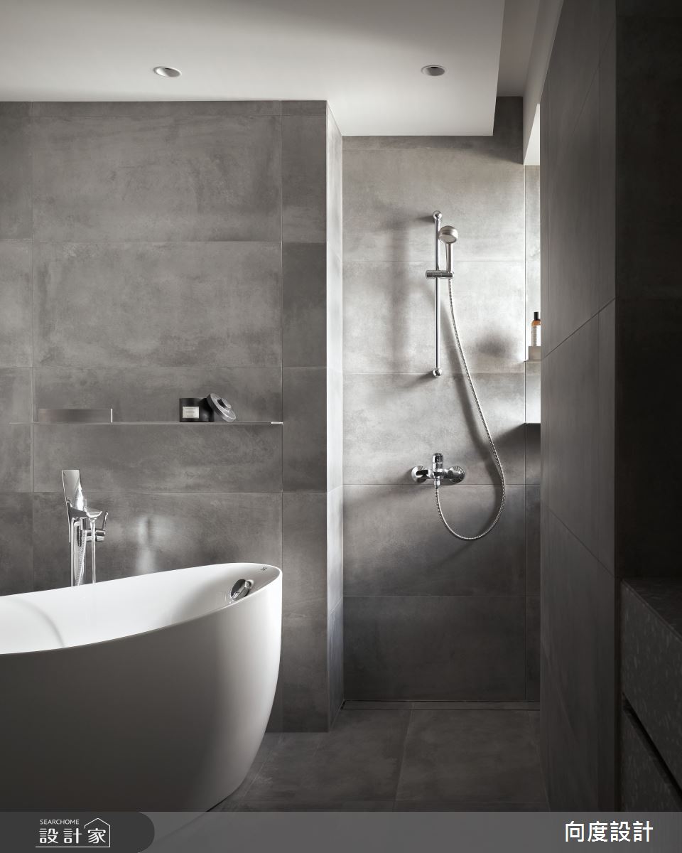 24坪新成屋(5年以下)＿現代風浴室案例圖片＿向度設計＿向度_洄流之33