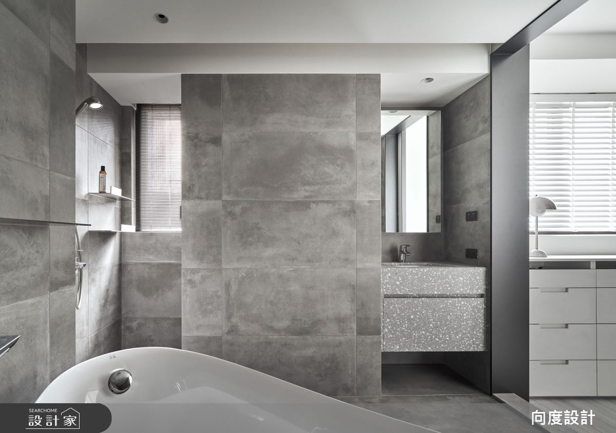 24坪新成屋(5年以下)＿現代風浴室案例圖片＿向度設計＿向度_洄流之918