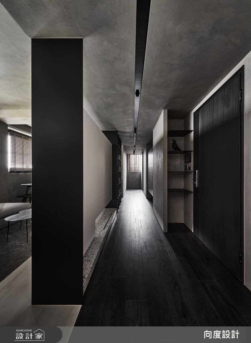 20坪新成屋(5年以下)＿現代風玄關案例圖片＿向度設計＿向度_侘寂生活之1